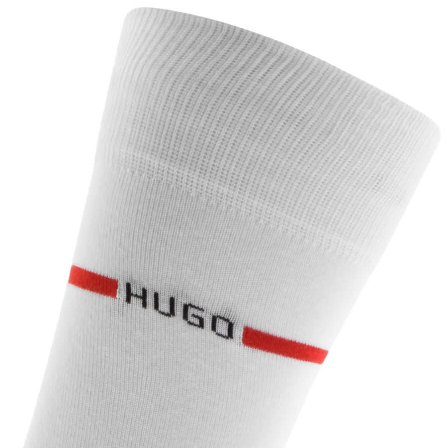 Alternative Image for ProductHUGO Double Pack Socks White3